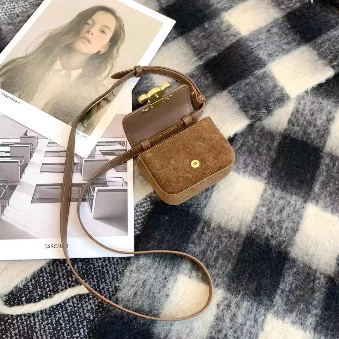 复古高级感腋下包包女2023新款秋冬时尚简约小方包通勤百搭单肩包