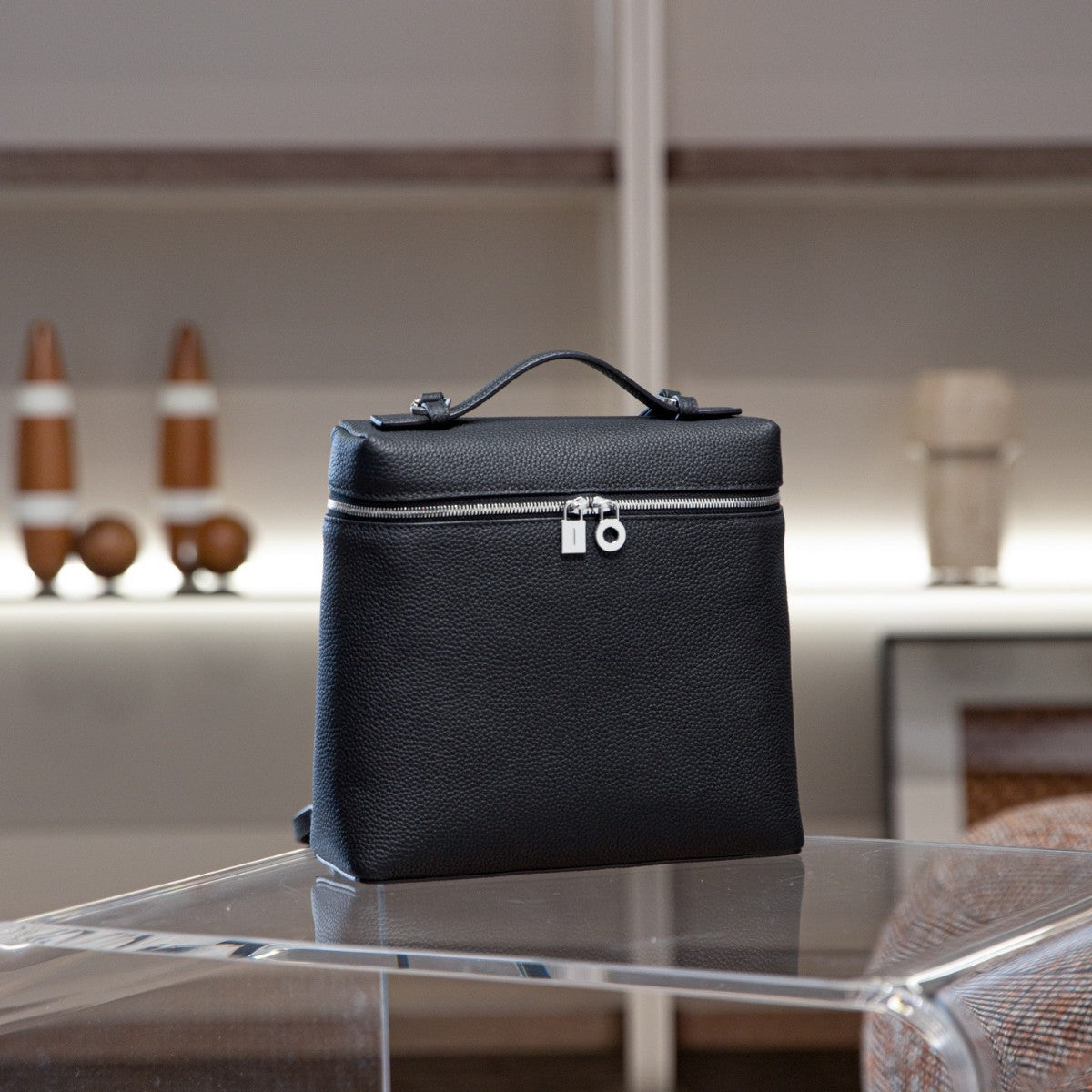 Loro包LP双肩包女2025新款时尚简约piana背包休闲旅游大容量书包