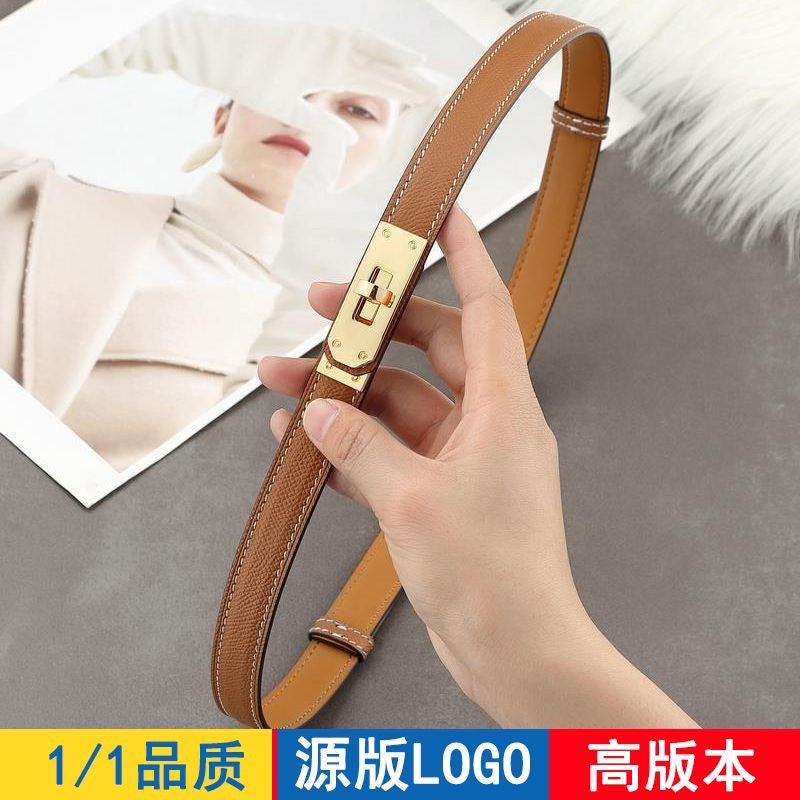 H家kelly腰带女真皮装饰凯莉西裤皮带秋冬搭配毛衣裙子连衣裙收腰