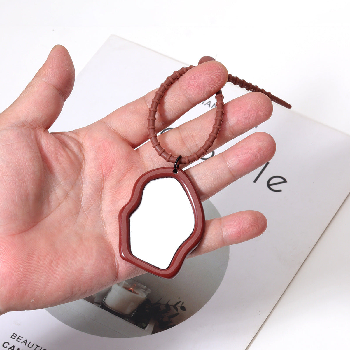 跨境热销包包挂件亚克力镜子包挂饰品配件扎带挂件时尚热销