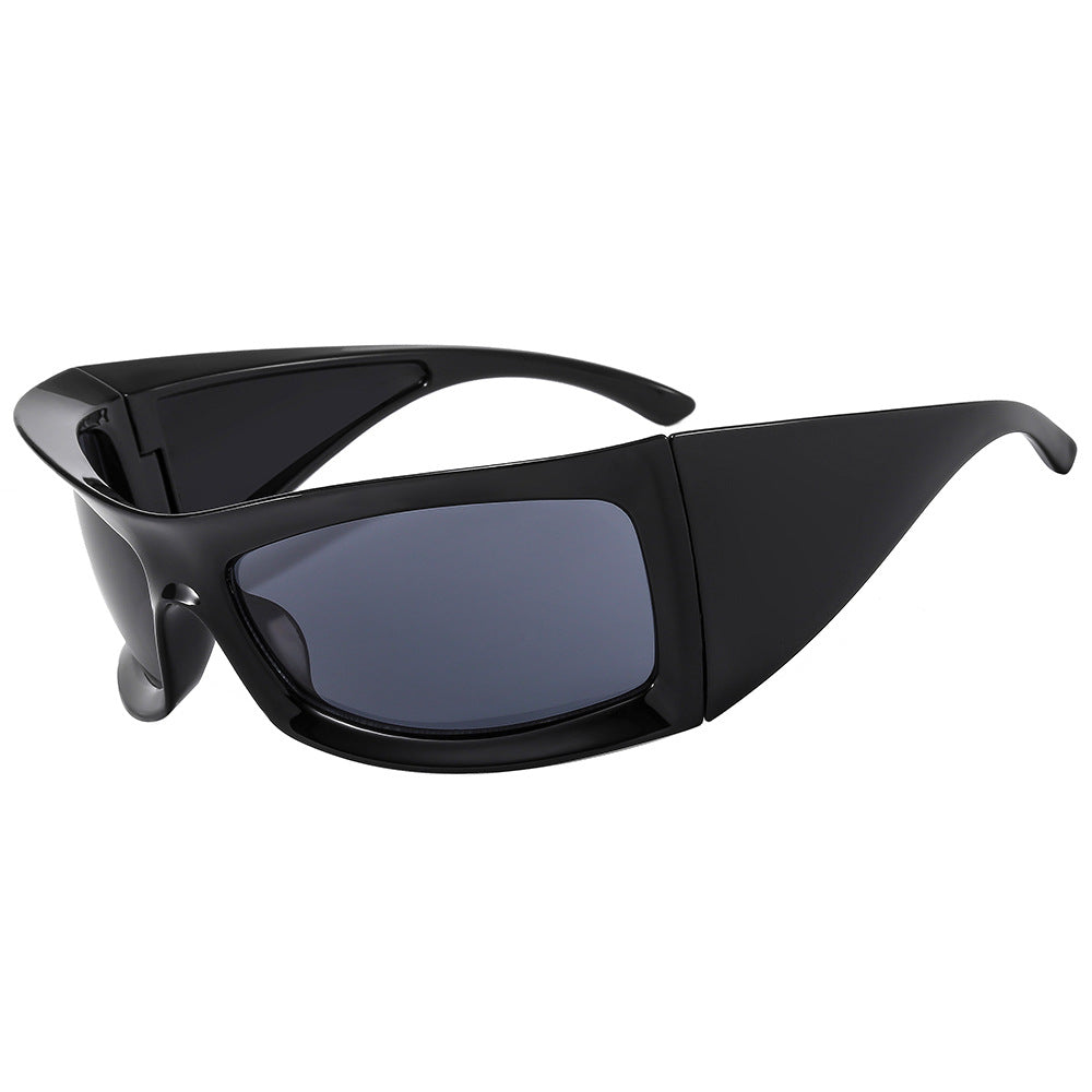 欧美个性千禧辣妹太阳镜 派对聚会大框墨镜男女 户外运动太阳眼镜