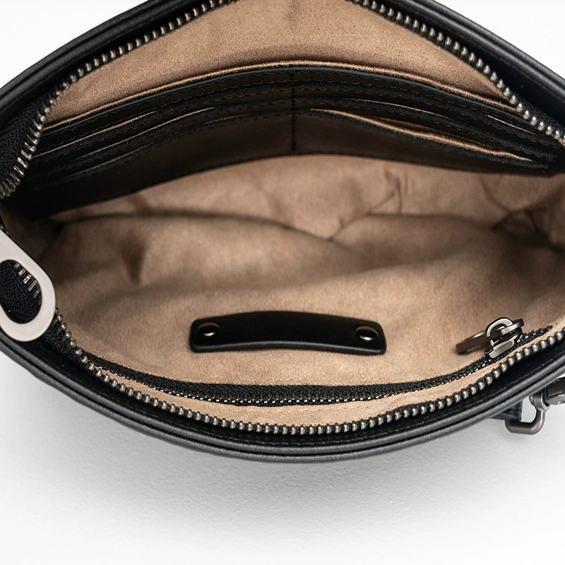 X&BV男包手拿包新款潮流时尚大容量男士包包休闲编织手包男手抓包