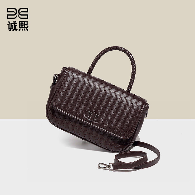 包包冬季款女高级感编织包小众百搭潮流手提包单肩斜挎包一件代发
