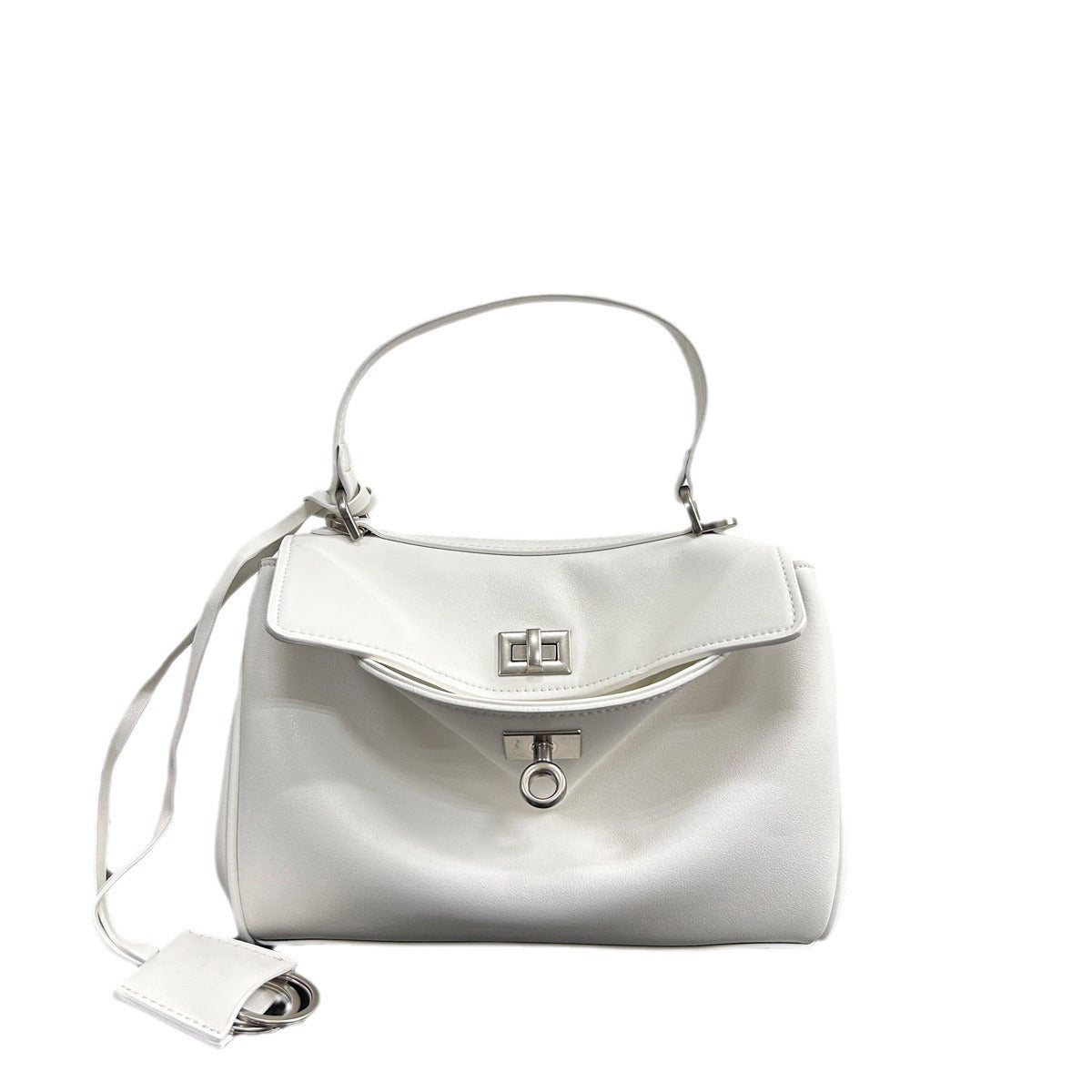 大气时尚锁扣牛皮女包2024新款链条轻便质感洋气真皮全皮斜挎包包