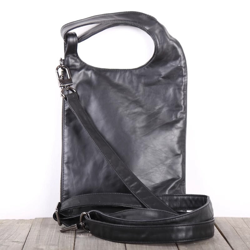 手工植鞣头层牛皮单肩斜跨手提包休闲真皮包袋男女情侣款无痕代发