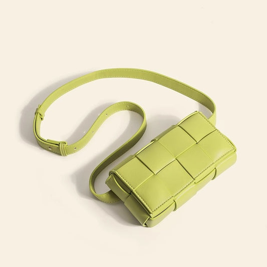 女包时尚百搭2023新款潮夏季休闲编织包运动单肩斜挎包真皮小方包