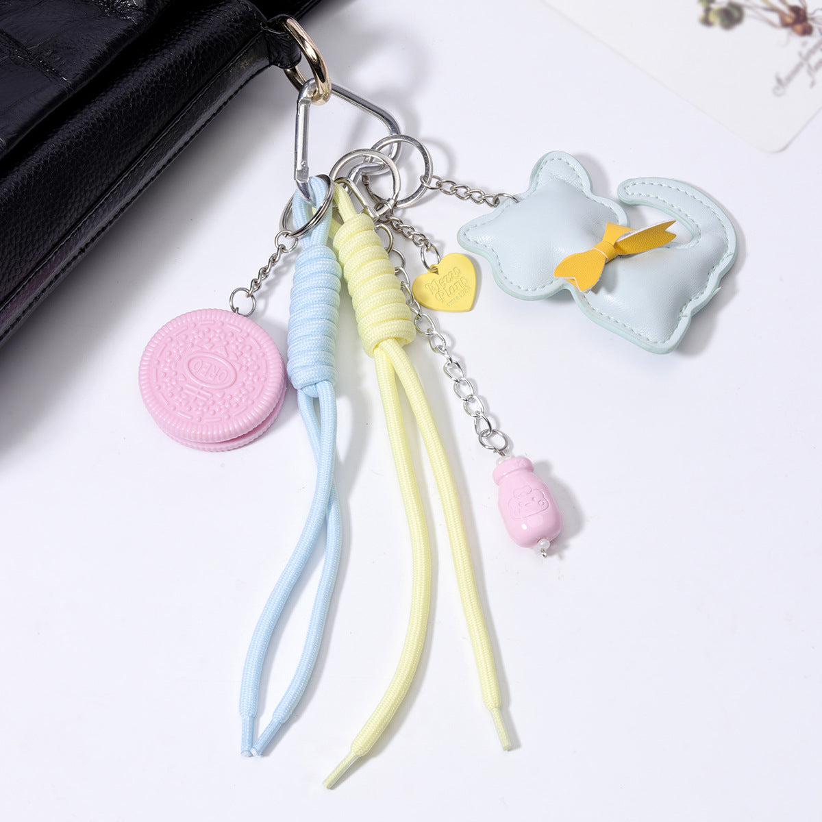 源头工厂PU皮流苏挂件合金挂件包挂吊饰钥匙扣批发厂货现货直供