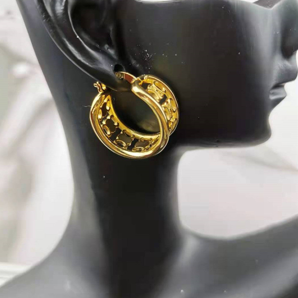 赛家新款凯旋门耳圈欧美手环复古vintage中古圈圈凯旋门耳环手镯