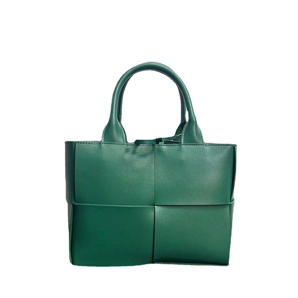 2023新款包包秋冬质感大包编织托特包女真皮大容量手提单肩斜挎包