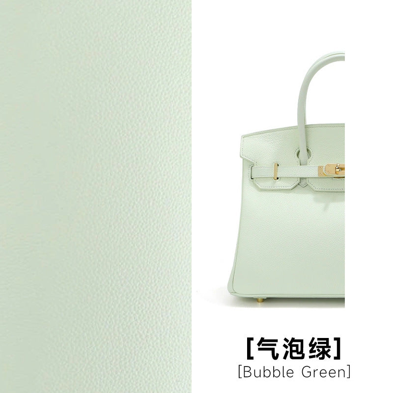 头层牛皮铂金包真皮女包大容量凯丽手提包女高级感通勤单肩斜挎包