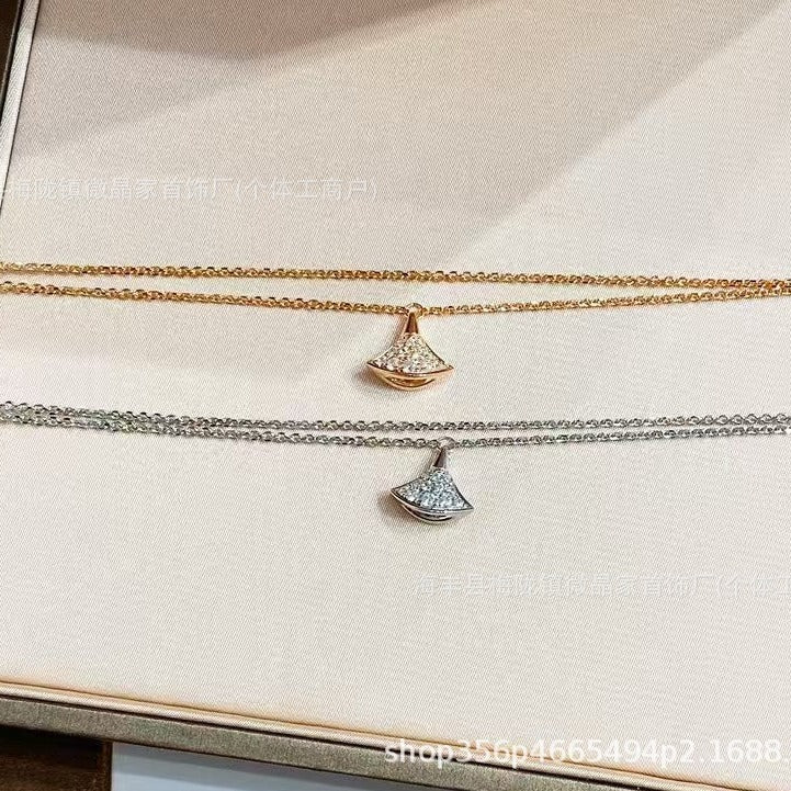 宝家扇子手链精工版裙子手链厚金电镀18k双链天然玛瑙工厂直销