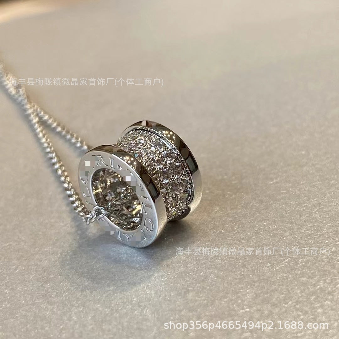 Bv高版本宝家满钻小蛮腰项链精工CNC版不掉色S925银镀18K厚金项链