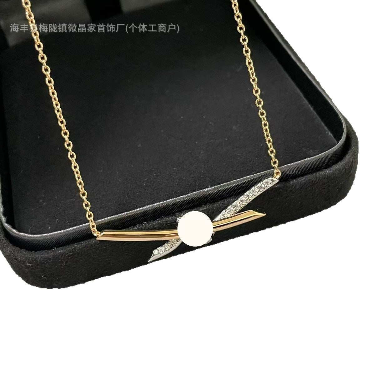 高版T家绳结项链knot扭绳项链女小众轻奢锁骨链厂家直销批发代发