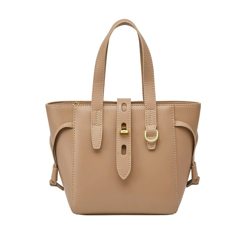 头层TOGO牛皮包包女2023新款大容量通勤单肩斜挎托特包外贸亚马逊