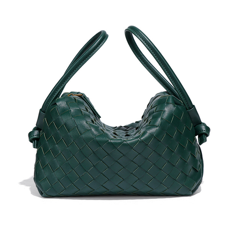 外贸新品手提相机包小众设计手工编织枕头包个性潮流单肩斜挎女包