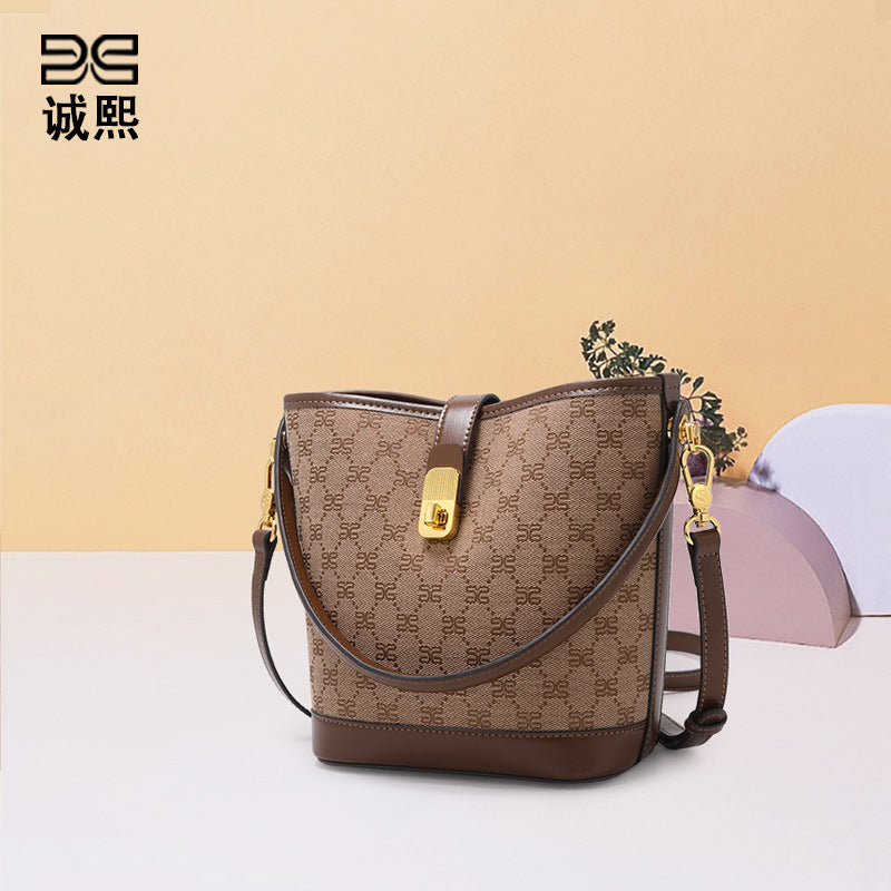 经典老花批发包包跨境欧美大容量手提包高级感女士休闲单肩斜挎包