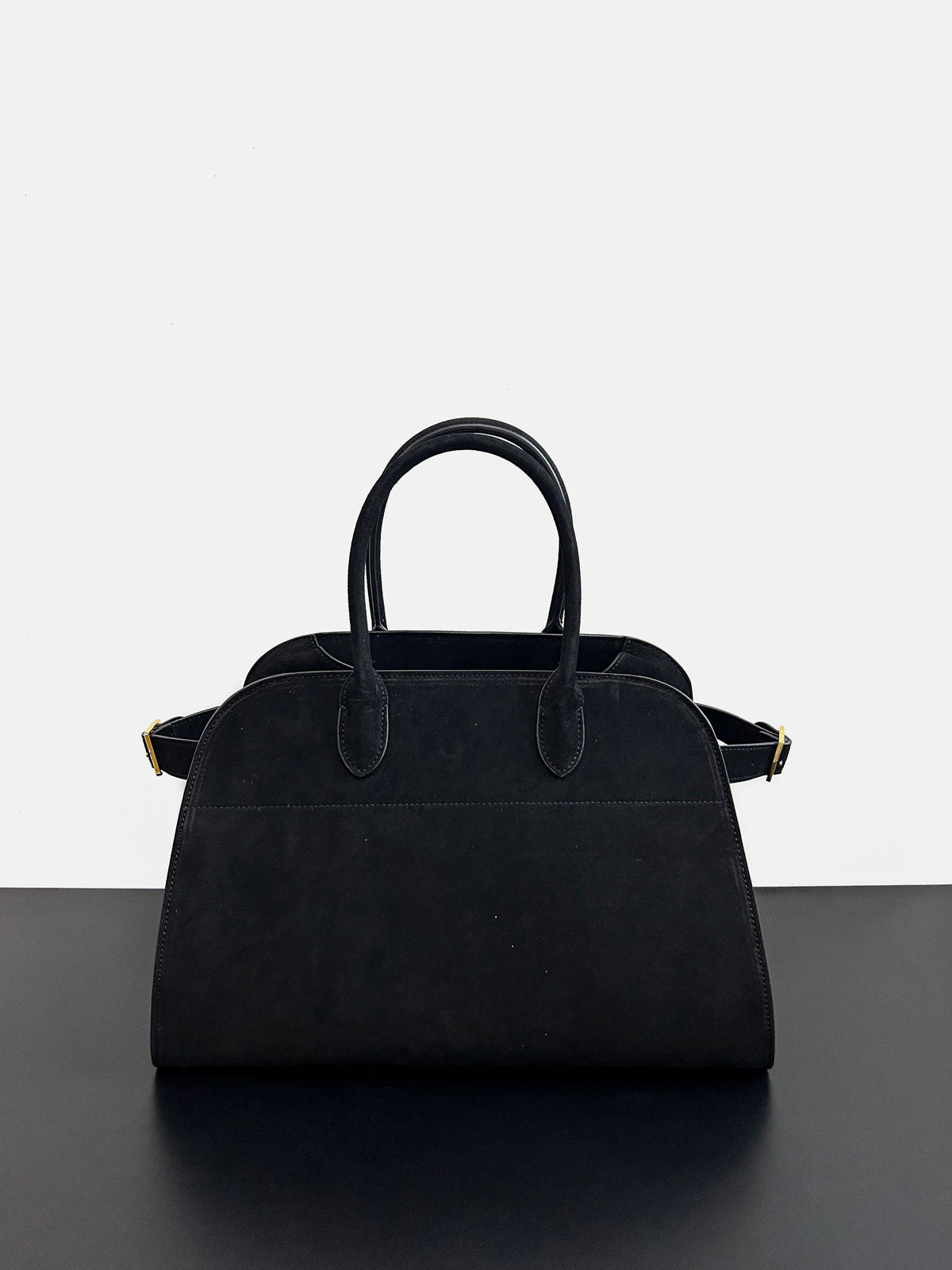 韩国小众董洁同款手提包绒面磨砂真皮托特包包女大容量复古通勤包