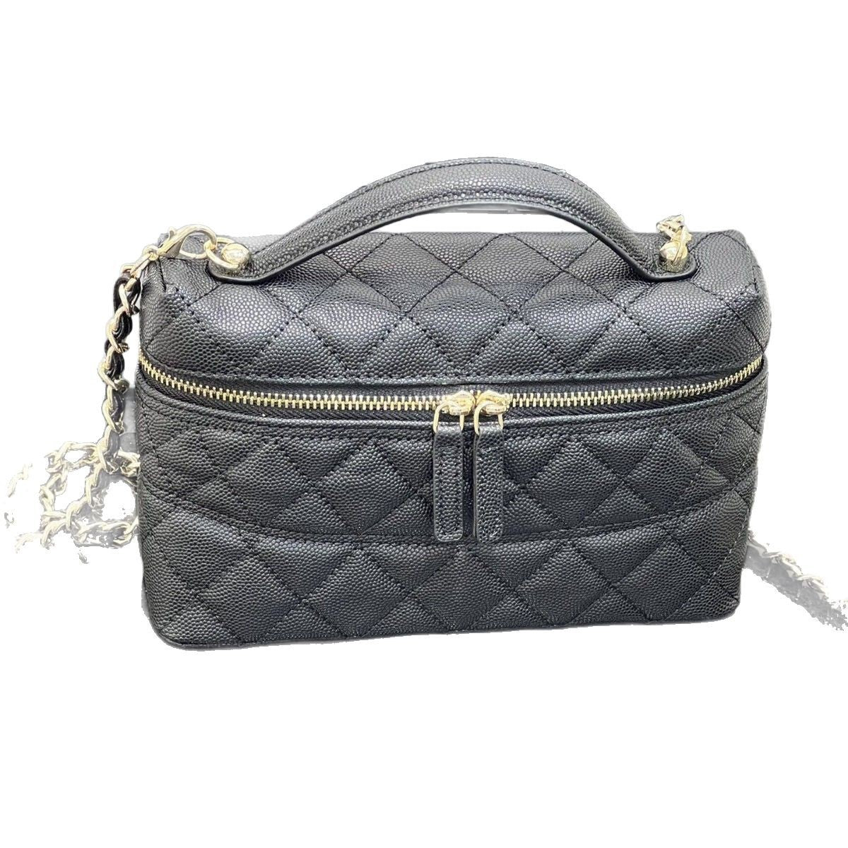 韩版洋气菱格链条手提单肩包女2025新款时尚百搭多功能双肩包女包