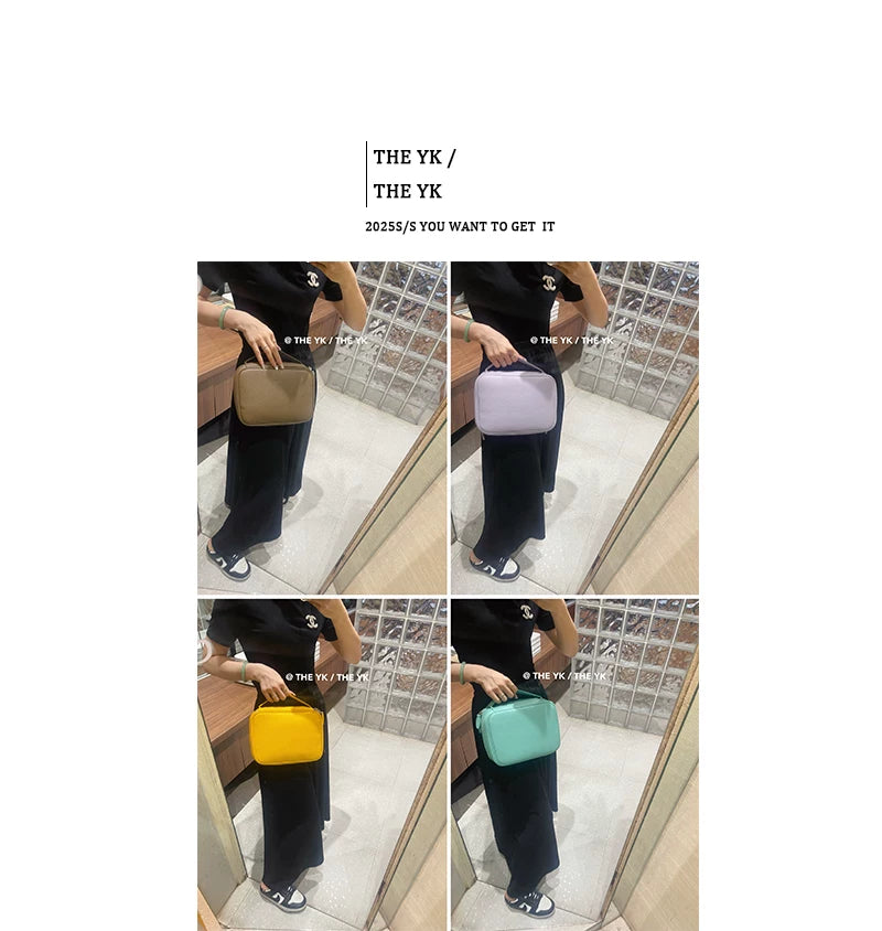 tc牛皮刺绣H化妆包洗漱包防水多隔层收纳包家用出差旅行包大容量