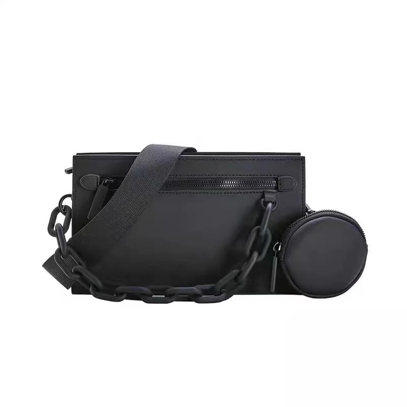 韩潮大牌男包牌盒子包个性男女生斜挎包时尚中性单肩百搭一件代发