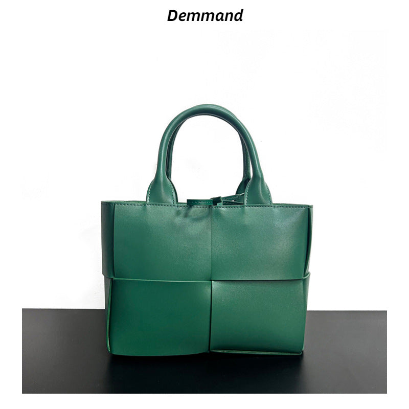 2023新款包包秋冬质感大包编织托特包女真皮大容量手提单肩斜挎包