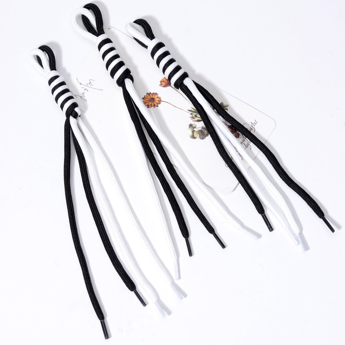 新款欧美波西米亚风涤纶纯手工编织钥匙扣包包挂件批发跨境亚马逊