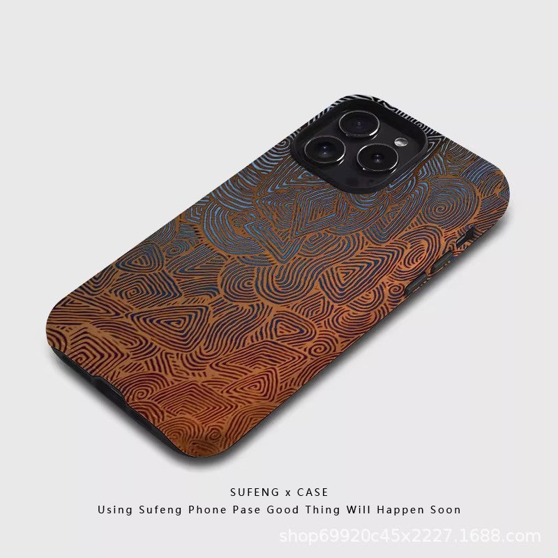 跨境爆款抽象纹理适用苹果17Promax手机壳iPhone16磁吸15菲林壳14