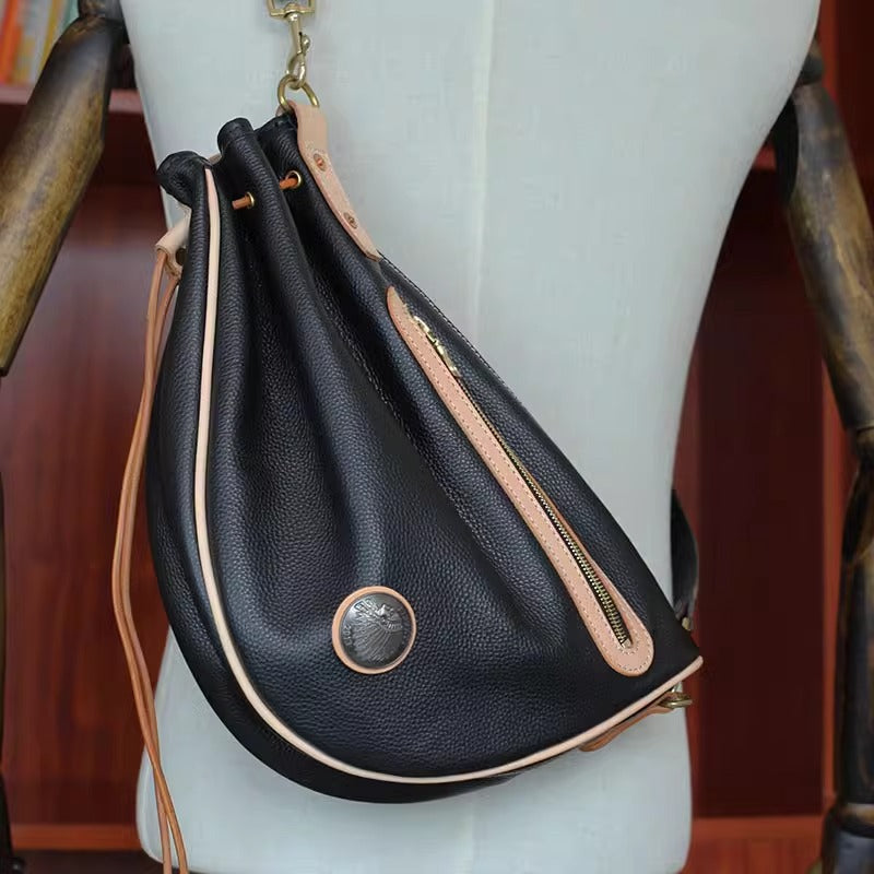 红月饺子包真皮防redmoon植鞣皮复古斜挎胸包哈雷男腰包机车包