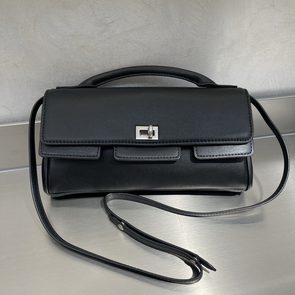 小众真皮包包 25春夏新款 里外头层小牛皮 可肩背手拎 容量可观