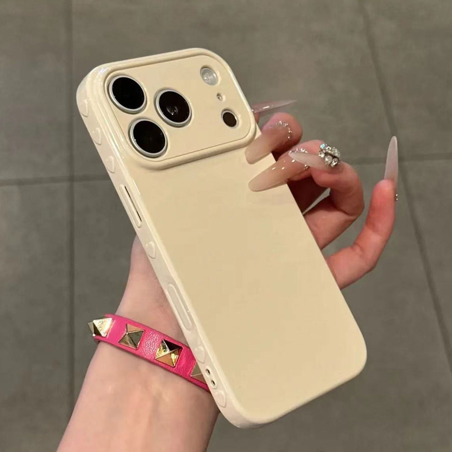 来图定 制侧边立体爱心手机壳ins风适用苹果17Promax软iPhone1615