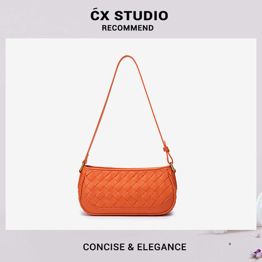 包包女2025新款潮编织腋下法棍包单肩包女士手提包手拎包批发外贸