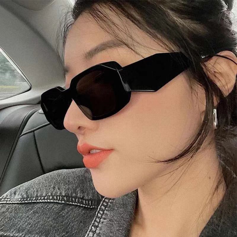 欧美跨境防晒墨镜女高级感2024年网红辣妹出街显瘦太阳镜防紫外线