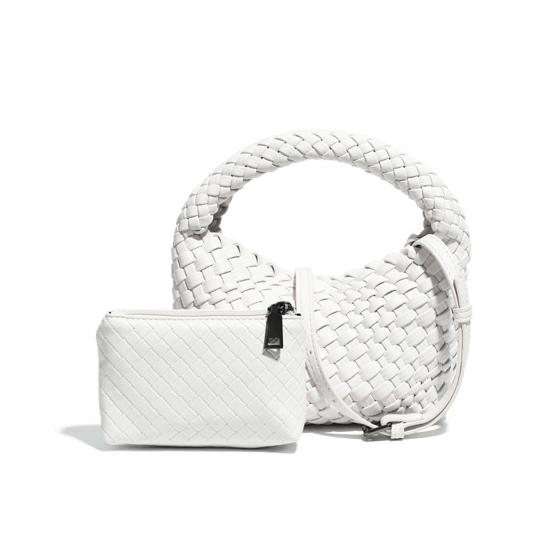 工厂编织菜篮子女包小巧复古休闲单肩斜挎饭盒包手提女包一件代发