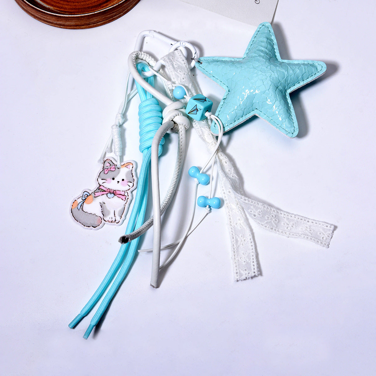 大量现货miu系包包挂件手机链挂绳装饰品带小提溜可挂萌粒盲盒娃