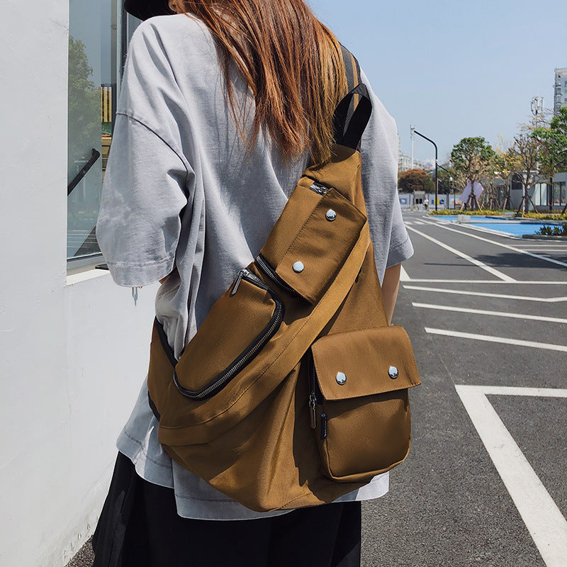 机能弓箭包男女款户外运动斜挎包工装背包登山骑行通勤胸包单肩包