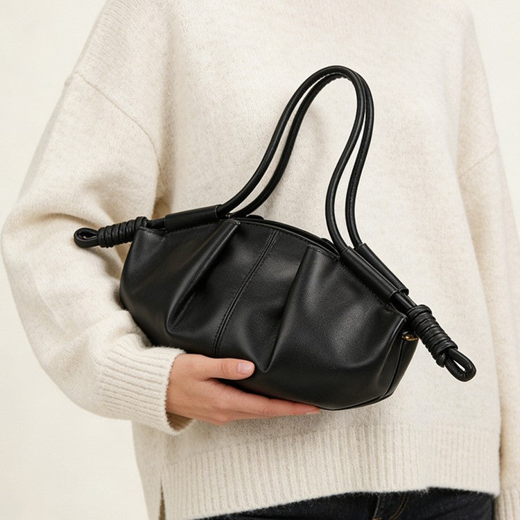 单肩包女2025新款手提包小众高级感包包软皮云朵包时尚通勤斜挎包