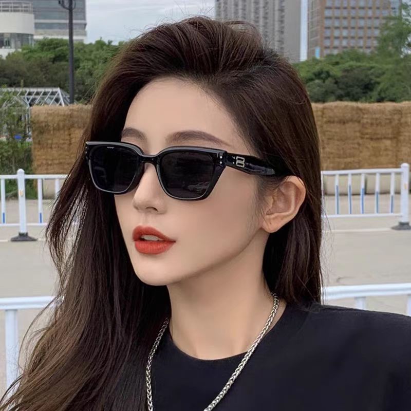2024年时尚gm墨镜高级感潮流方框太阳镜女网红出街显脸小太阳眼镜