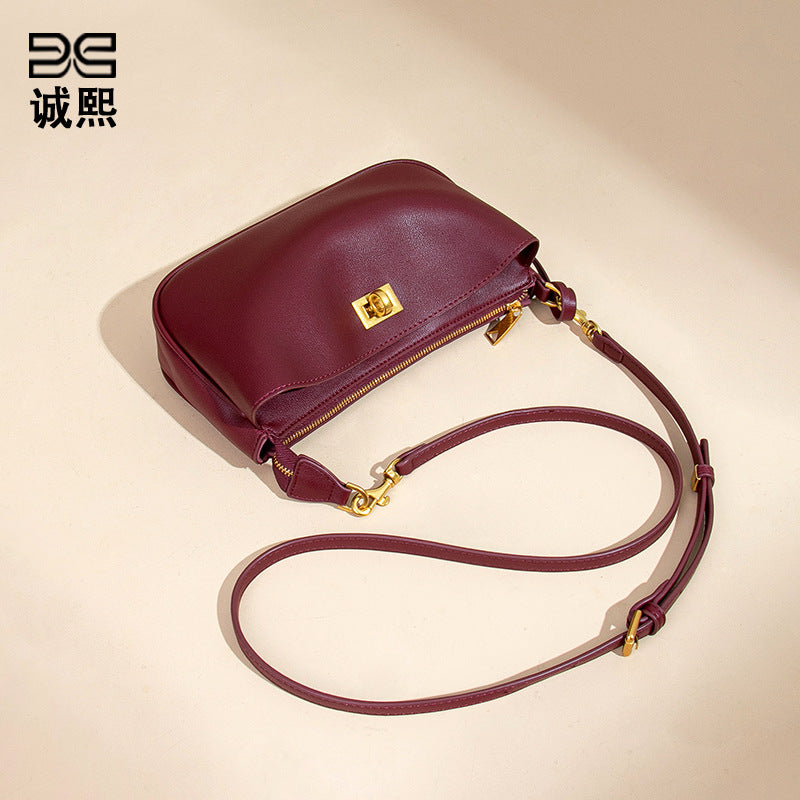 简约休闲手提包单肩腋下女包小众高级感斜挎包通勤百搭时尚小方包