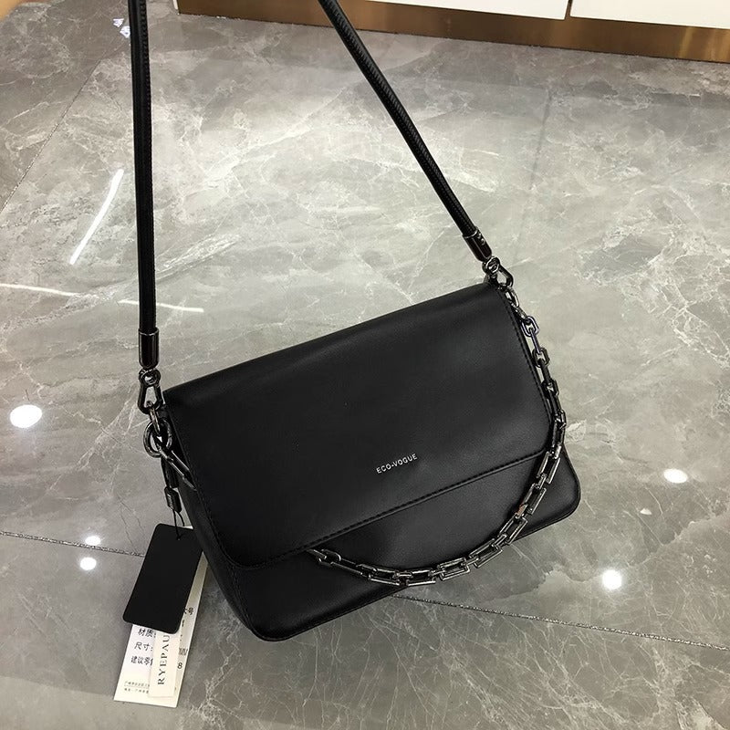 韩包潮流质感休闲包女2024新款洋气简约链条单肩包斜挎小方包潮