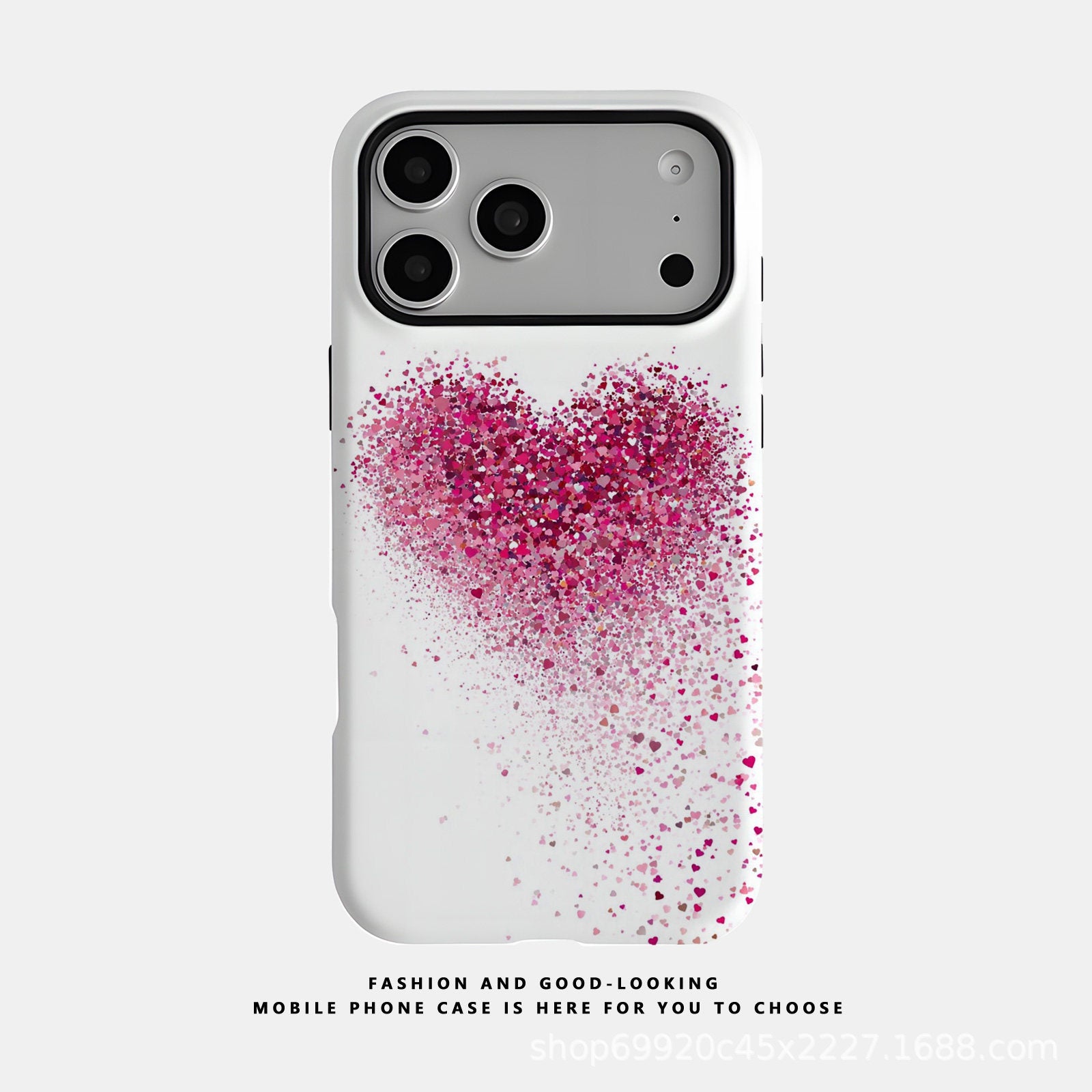 ins风璀璨爱心菲林壳适用苹果17Promax手机壳爆款iPhone16磁吸15