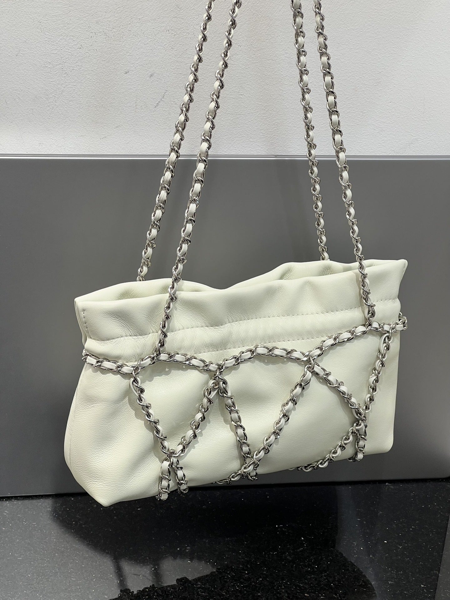 小香风菱格链条包包女2024冬季新款摩登轻奢名媛高级感单肩斜挎包