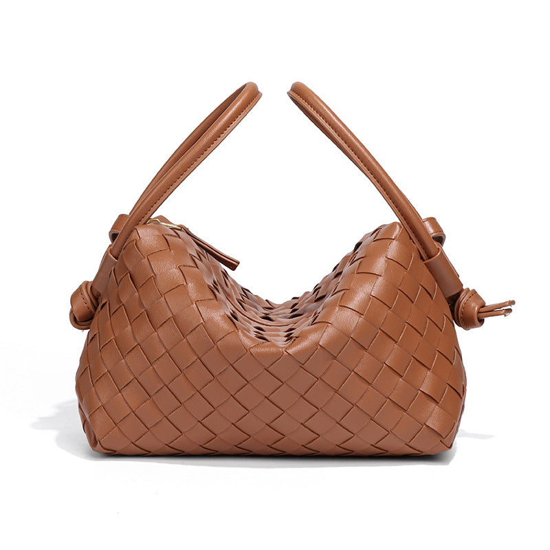 外贸新品手提相机包小众设计手工编织枕头包个性潮流单肩斜挎女包