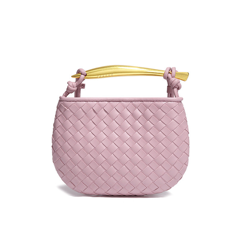 新款沙丁鱼系列休闲编织女包时尚迷你手拎饺子包潮流单肩斜挎包