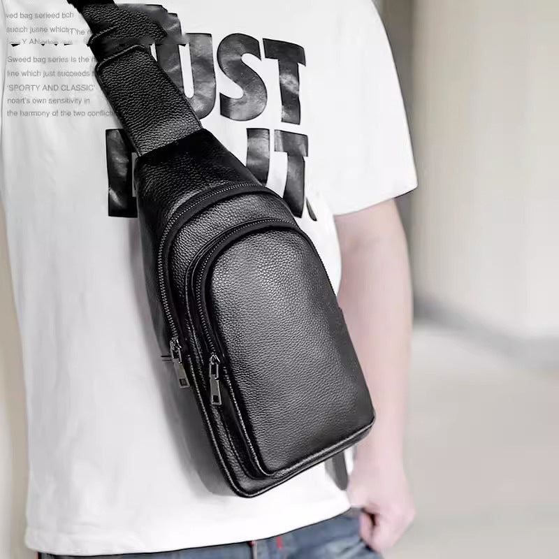 欧美街头流浪 潮酷骷髅胸包 跨境新款个性朋克包大容量单肩包腰包