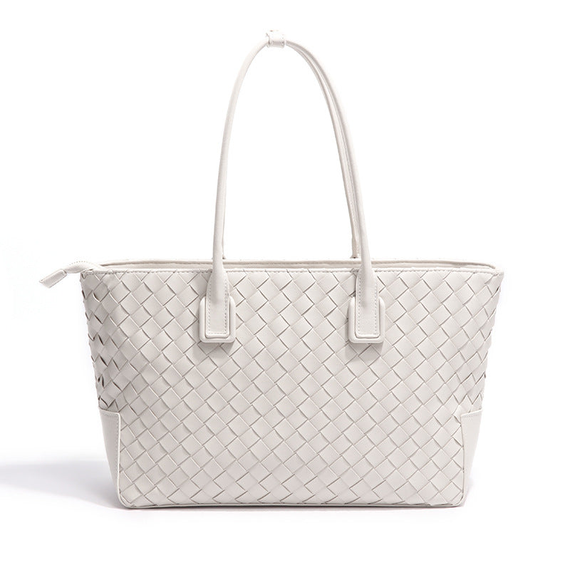批发外贸2024新款编织女包托特包大容量复古时尚女士手提包单肩包