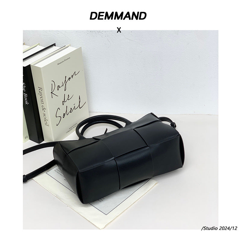 大容量编织手提包包女2024新款高级质感单肩腋下包时尚通勤托特包