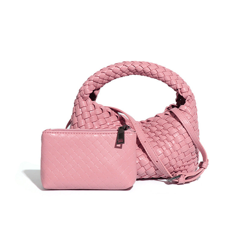 工厂编织菜篮子女包小巧复古休闲单肩斜挎饭盒包手提女包一件代发