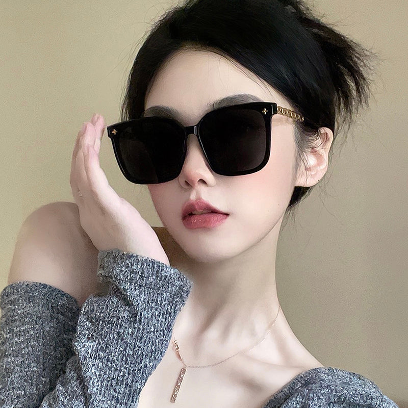 韩版gm墨镜女士夏季出街显白高级感防紫外线太阳镜男驾驶遮阳眼镜
