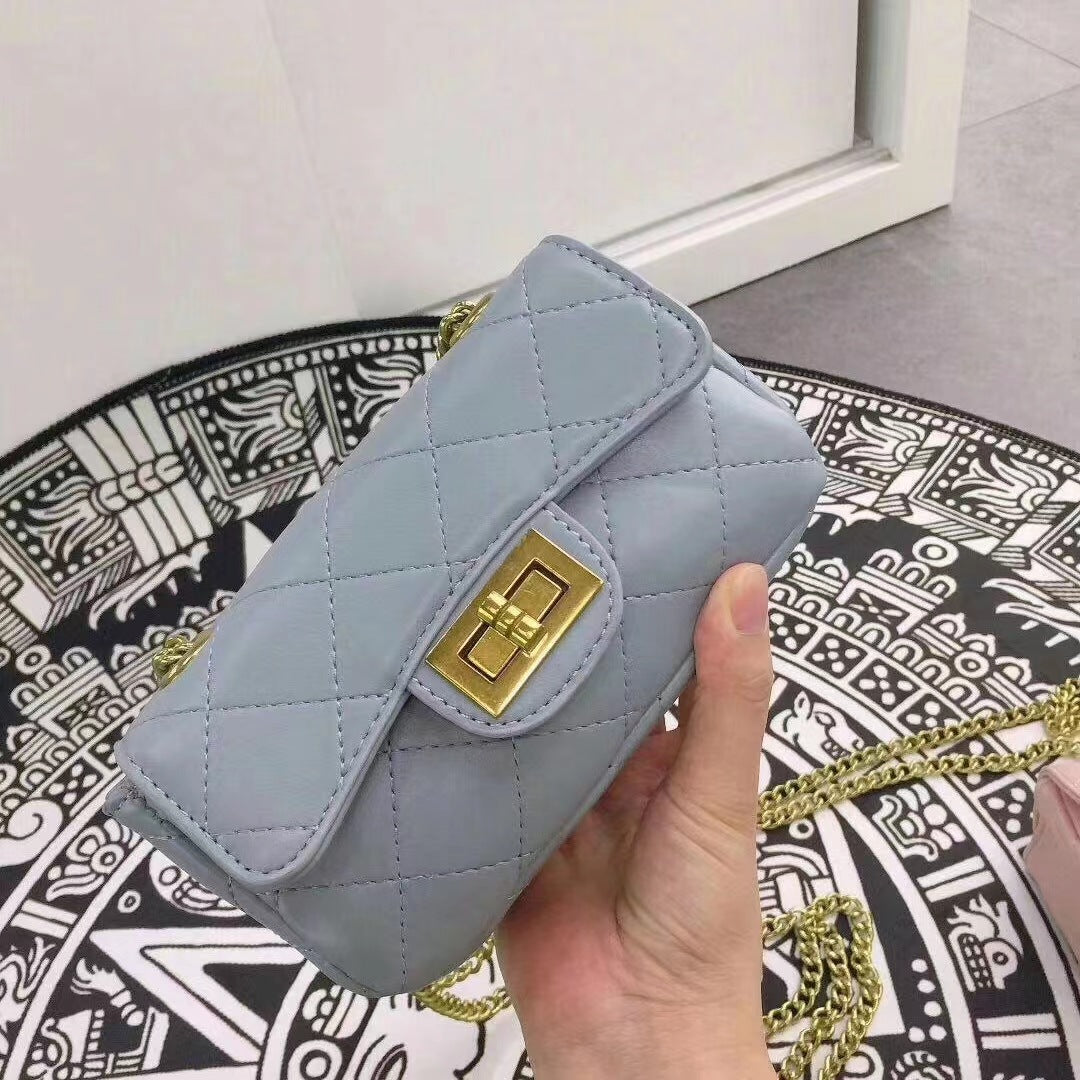 女包包2025新款小香风迷你编织链条小方包韩版时尚女包 一件代发