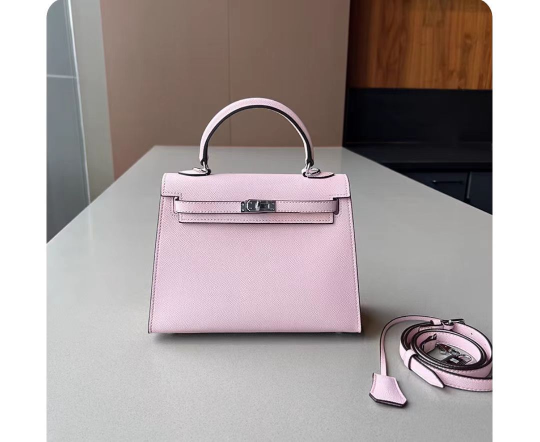 手提包新款2024潮流时尚百搭凯利包质感手掌纹手机包单肩斜挎包女